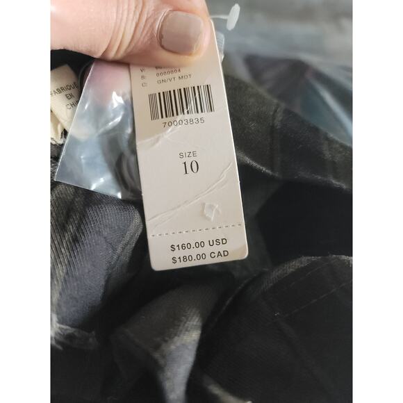 Anthropologie Tiny Pleated Striped Pants - New Size 10 - Picture 8 of 9